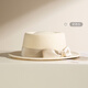 Siggi wool top hat women's autumn and winter gold style hat wedding fashion bow retro French top hat simple basin hat