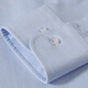 Younger shirt men's long-sleeved striped blue iron-free business middle-aged and young inch shirt loose casual men's shirt TLVP14380 37 /165 [100-110Jin[Jin equals 0.5 kg]]