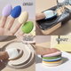 [Single] Finger Puff Little Finger Air Cushion Makeup Sponge Wet and Dry No Foundation Puff 5 Pack