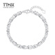 TTMIX turned imitation diamond platinum bracelet pt950 authentic fashionable women's platinum bracelet birthday gift 6.7-6.9g 16+3cm