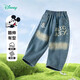 Disney vêtements pour enfants garçons à la mode décontracté polyvalent pantalon en jean pour enfants bleu denim 150