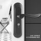 CLCEY door lock indoor adjustable and unmodified hole bedroom room type old-fashioned universal wooden door hand lock black 13548 3550mm