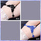 Women's sexy underwear with pearl vagina massage open crotch hot thong large size can be inserted passionately black blue confidential delivery-P23 M80-130Jin Jin is equal to 0.5 kg confidential delivery