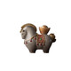 Witch Ji changes color and will make you rich immediately, tea pet ornaments, Chinese style Tang horse tea table for raising money, can raise tea sets, tea tray accessories, fine tea pets, make money immediately - temperature-sensitive color-changing model