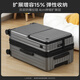 KOSITU German front opening suitcase expandable large capacity 28 inches 26 trolley suitcases 20 carry-on suitcases password suitcase Mineral gray expansion capacity + front opening + brake shock absorber wheel + double-layer explosion-proof zipper 22 inches (carry-on suitcase/1 year if the box is broken and replaced with a new one, a box cover will be provided)