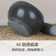 Yusenyi natural bluestone mortar garlic masher household kitchen garlic masher press garlic mash medicine jar food grinder bowl garlic mortar medium diameter 14CM