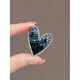 SNQP personalized creative niche design love rhinestone brooch women's suit corsage brooch brooch-rhinestone heart