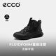 ECCO's 25th autumn and winter new BOA knob grip non-slip high-top mountaineering sneakers Aotu 824344 black 41