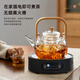YIHUTEA tea kettle electric ceramic stove tea kettle kettle tea stove health kettle set tea kettle thickened Kung Fu tea set 1500w automatic power off ceramic stove + tea kettle 1L
