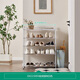 Quanyou Home Modern Simple Iron Shoe Rack Doorway Multi-layer Home Sturdy and Durable Foldable Shoe Storage Rack KD
