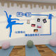 Estilo de alumno Foto de la pared Sala de baile Diseño de la clase Pegatina Arte Interés Institución Decoración de la pared Creatividad Super Small 17081 Estilo de baile Negro