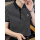 Septwolves Camiseta de manga corta de verano SEPTER SUMMERS POLO VERSATILLO VERSATILE HELO MENSA CAMISA VERSATIVA Camiseta de seda de miel de HELA HECHO LD6227 WHITE M 165