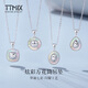 TTMIX colorful platinum pendant pt950 fashionable honeycomb platinum pendant platinum water drop pendant birthday gift water drop shape 2.3-2.5g