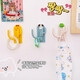 Hair accessories storage ins cute 3-hook hook on the wall without punching strong hooks for living room and bedroom can be rotated and multi-purpose hanging 2 packs of patterns can be taken randomly and super convenient