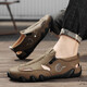 Sandalias para hombres Summer zapatillas populares zapatillas de playa Estilo deportivo al aire libre RESISTENTE RESISTENTE A LAN TAMAÑO ARRILLABLE ZAPATROS DE MENYES (JL) AS9909 BROWN 39