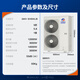 Gree central air conditioner Lingzhi PRO series multi-split GMV-EH5WL/B 5 HP one to four