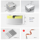 304 stainless steel outdoor waterproof electrical box socket box distribution box industrial switch box construction site workshop charging pile box 304 surge protector + 2P leakage protection 32A + five-hole 10A socket