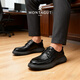 MONTAGUT soft-soled leather shoes for men winter new light luxury business genuine leather casual shoes first layer cowhide men's shoes large scalp shoes for men