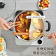 KEGOO 304 stainless steel mandarin duck pot 30CM thickened hot pot soup pot thickened induction cooker universal KG608