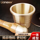 Lianna pure copper medicine jar household garlic pounder garlic masher Chinese medicine pounder medicine cup medicine mortar medicine jar mortar copper cup extra thick brass garlic pounder small size free 4-piece set