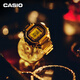 CASIO Limited Ring Watch Gift Box LCD Display LED Lighting 50th Anniversary Gold Casio Cube CRW-001G-9PR Gold
