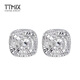 TTMIX shiny platinum earrings pt950 platinum earrings women's temperament platinum earrings birthday gift round 3.1-3.3g