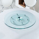 Zhuobo dining table turntable tempered glass turntable round table large base desktop rotating table BZP2 six auxiliary wheels 88cm