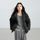 Three-color large size women's clothing 2025 winter new 90 duck down jacket short fat MM