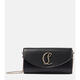Lobotin Light Luxury Women's Leather Chain Wallet Black One Size