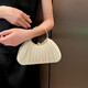 Xuan Shu handbag socialite high-end pleated bag 2025 new dinner cheongsam bag dress hand crossbody bag apricot