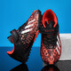 Children's football shoes Velcro breathable training shoes TF broken nails Boys Falcon 25 lawn competition special 6199 black and red 32