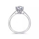 I Do platinum PT950 diamond ring for women classic six-prong 1 carat cultivated diamond ring wedding ring proposal wedding gift for wife classic six-prong 1 carat diamond size 14