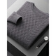 Business und lässige Strickjacke runden Nackenpullover-Pullover losen verdickter Jacquard-Strick-Basishemd Kaschmir weiß L 140-160jin [Jin gleich 0,5 kg]