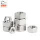 Baodefeng screw and nut collection 304 stainless steel nut 316 fine tooth reverse tooth hexagonal nut British M2M3 M30 (1 piece) 201 material