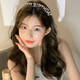 Happy Birthday Headband Goddess Crown Atmosphere Headband Dress Up Korean Hairpin Hair Accessories Silver Happy Birthday