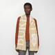 Burberry (BURBERRY) celebrity style scarf for men and women, logo decorated wool scarf, sand color