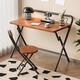 Zhuobo computer table folding table desk study table BZ20 walnut color 80*48cm