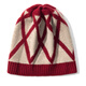 Da Vinci password pure wool knitted hat scarf dual-purpose autumn and winter 2025 new fashion scarf for women warmth to give girlfriend gift dark red 27cm*25cm