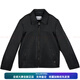 COACH FW24 Solid Color Point Collar Long Sleeve Leather Jacket Men's Black New Year Gift Black S