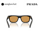 PRADA/Prada sunglasses men's sunglasses pillow-shaped glasses 0PR B12SF black frame/brown lens 16K60F