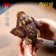 Tao Jusheng Yixing purple sand tea pet Chen Hongjun's pure hand-painted gold toad that makes you rich in a blink of an eye three-legged golden toad tea table ornaments can be used to raise tea and play gold toad that makes you rich in an instant