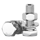 Fengji M3-M20 external hexagonal bolt 304 stainless steel screw nut set accessories M6M8M10 extended screw M10*30-200 set