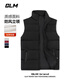 GLM cotton vest men's winter cotton clothing men's loose and versatile thickened warm waistcoat sports vest men's black 2XL