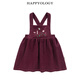 Happyology British children's autumn and winter clothing children's clothing cotton corduroy skirt girls embroidered suspender skirt