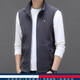 TOME BORNEK genuine Tommy grain velvet vest men's fleece vest spring and autumn stand-up collar sweatshirt men's sleeveless vest spring camel L (recommended 120-130Jin Jin equals 0.5 kg)