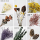 Dried flower bouquets, immortal flowers, diy flower materials, living room home flower arrangements, wheat ears, roses, gypsophila, eucalyptus leaves, mango leaves