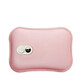 Digital display hot water bottle rechargeable hand warmer baby warmer large electric warmer hot baby quilt ordinary velvet water bag pink