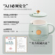 LOCK&LOCK 400ml health cup, boiling water cup, mini health pot, milk artifact, hot milk cup, electric boiling cup, electric stew cup, electric hot water cup, travel heated water cup, outdoor electric hot water cup, pure white stand-alone model - 0.4L