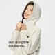 
Giordano windproof jacket for women in autumn and winter mountain climbing suit plus velvet hooded soft shell jacket for women 13375655