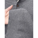 Goldlion versatile old money style Henry collar sweater long-sleeved bottoming shirt autumn and winter two-button inner sweater for men 5185 light gray L